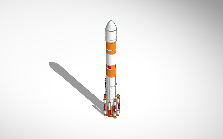 Isro 3dicon 3D design ISRO | PSLV | Project - Tinkercad