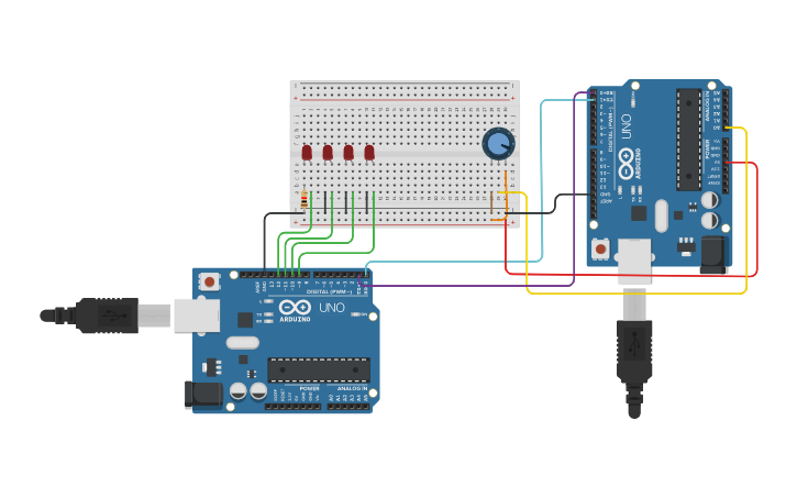 Circuit design UART - Tinkercad