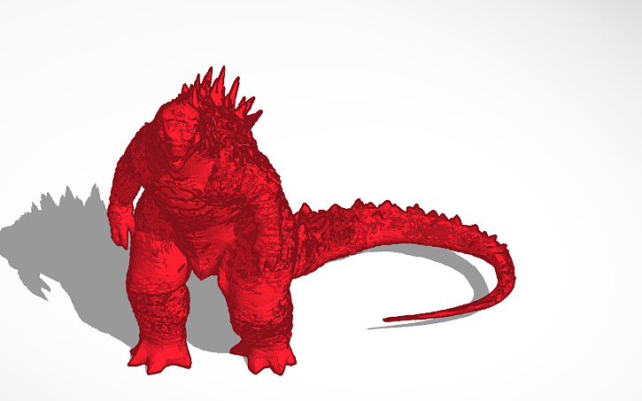 3D design godzilla - Tinkercad