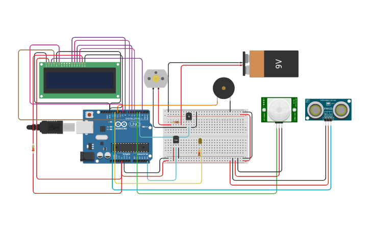 Circuit design Sensor | Tinkercad