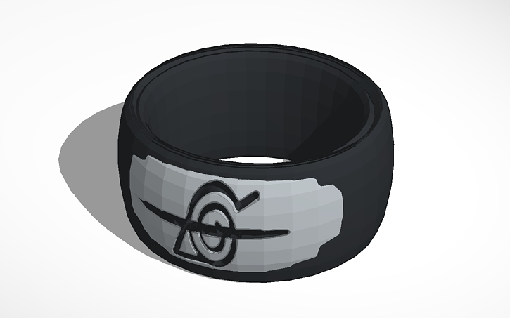 3D design Naruto Rouge Ninja Ring - Tinkercad