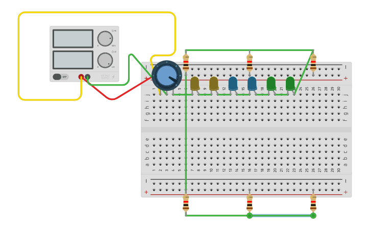 Circuit Design Protoboard Tinkercad 2389