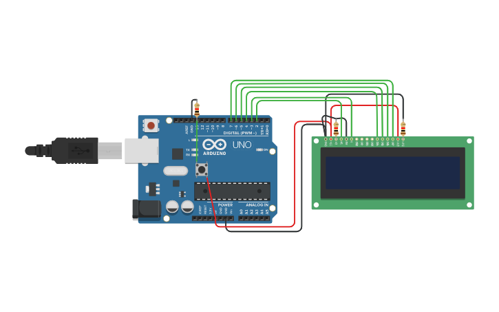 Circuit design Google Dino - Tinkercad