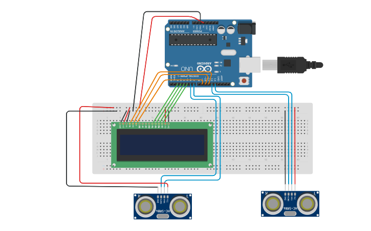 Circuit design IoT Lab 2 Smart Parking System using Arduino and ...