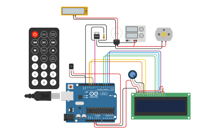 Circuit design DC, bulb dimmer & motor speed control using arduino with ...
