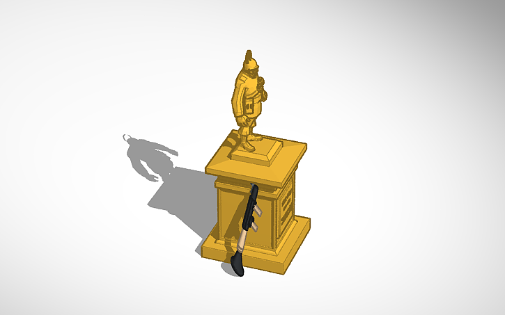 3d Design Statue Of Soldier Tf2 Rick May Tribute Tinkercad 6999