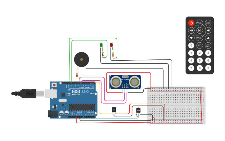 Circuit design arduino project - Tinkercad