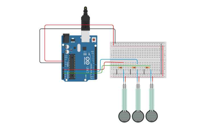 Circuit design Virtual Color Mixer - Tinkercad
