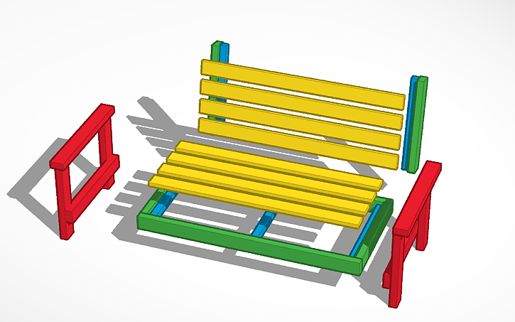 3D design Garden Outdoor Sofa - Tinkercad