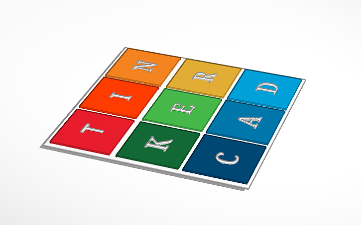 3D design Tinkercad Logo 2d (ish) - Tinkercad