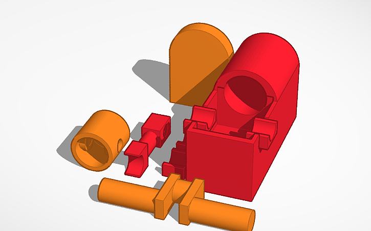 3D design open crank engine - Tinkercad