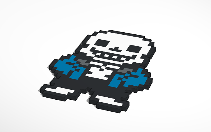 Undertale pixel art-Sans