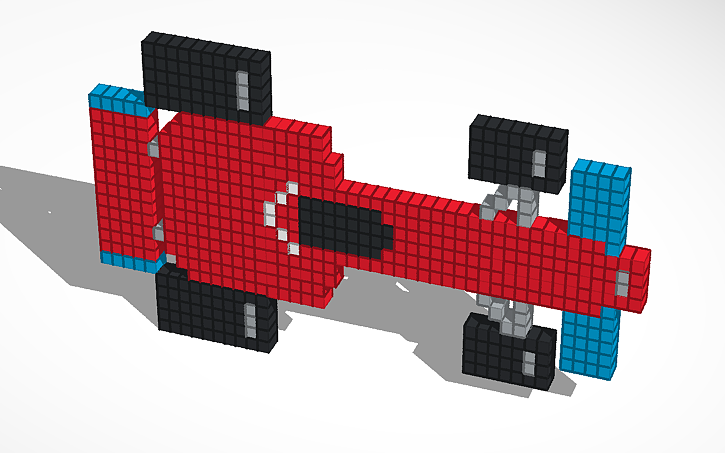 3D design Nitro Type Car (8 bit racer) | Tinkercad