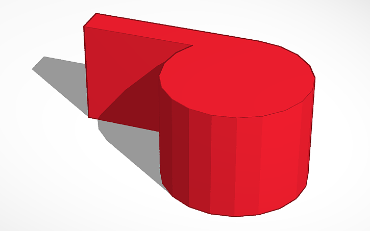 3D design whistle - Tinkercad
