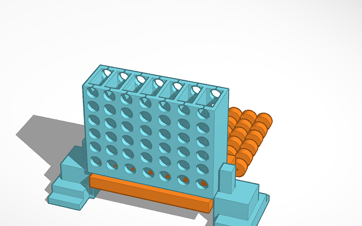 3D design Connect-4 - Tinkercad