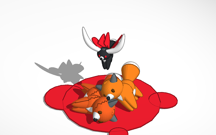 3D design Satanic Little Fox Family | Tinkercad