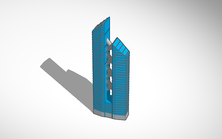 3D design skyscraper - Tinkercad