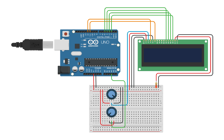 Circuit design 61070040 - VoltMeter | Tinkercad