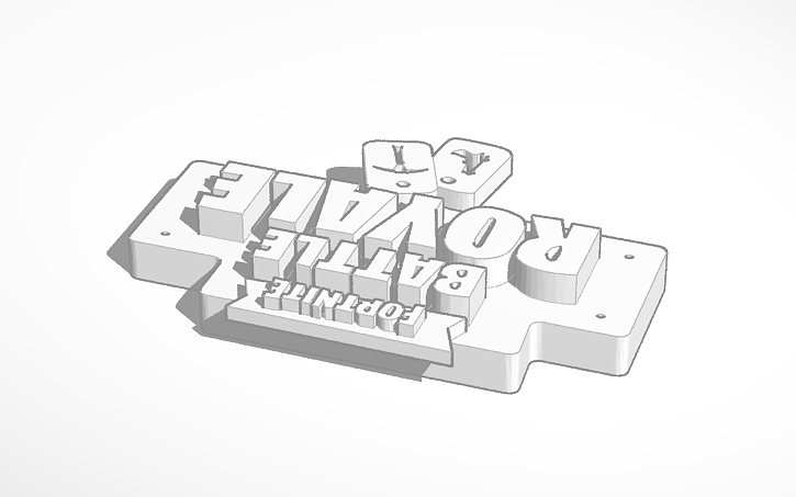 fortnite logo png white - view in 3d  view in 3d - fortnite logo png white