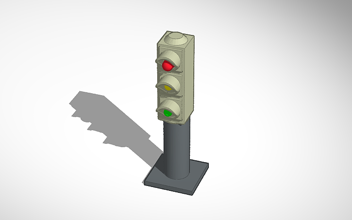 3D design Copy of traffic lights_basics - Tinkercad