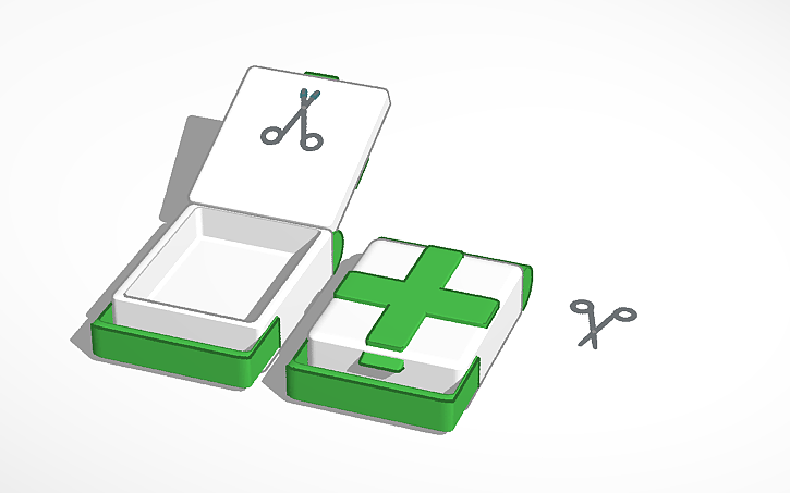 3D design First Aid Kit Duplicate (Final Design) - Tinkercad