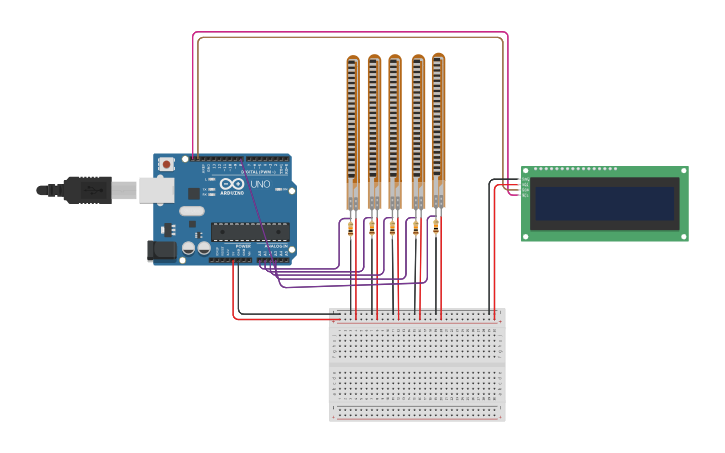 Circuit design sign language glove - Tinkercad