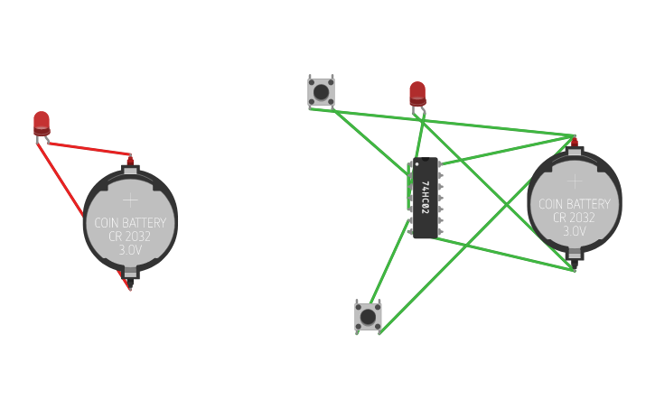 Circuit design 1 bit Ram | Tinkercad