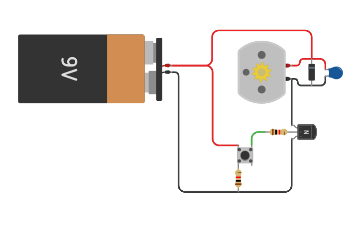 Circuit design Motor Driver - Tinkercad