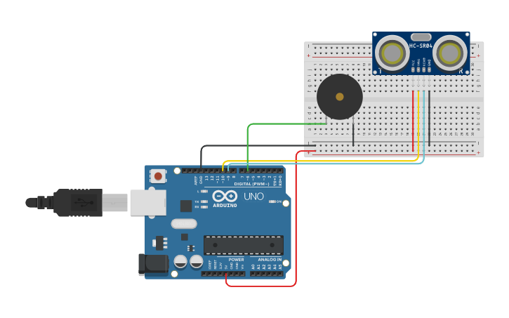 Circuit design Touchless Doorbell - Tinkercad
