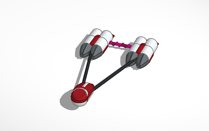 3D design star wars style podracer - Tinkercad
