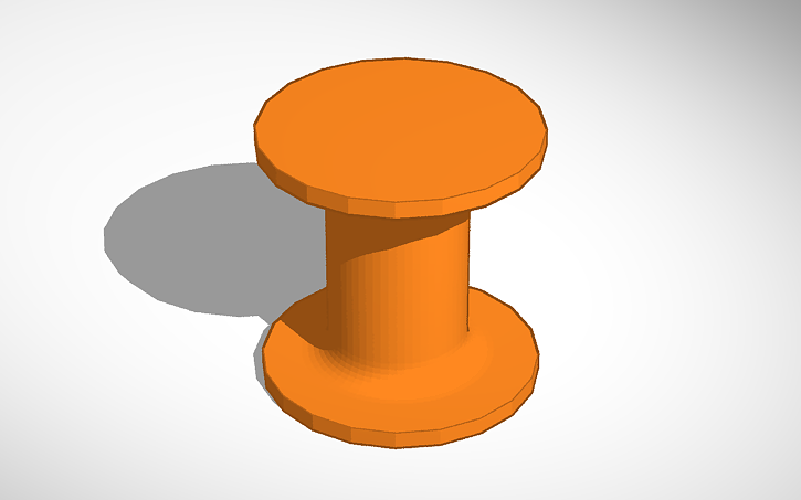 3D design solid-spool - Tinkercad