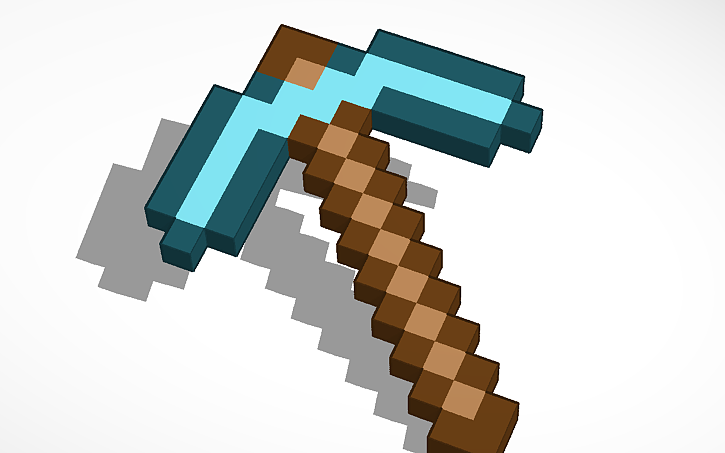 3D design minecraft pickaxe | Tinkercad