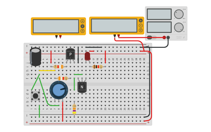Circuit design Temporizador - Tinkercad