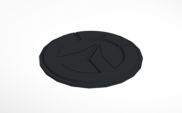 3D design Overwatch Symbol | Tinkercad