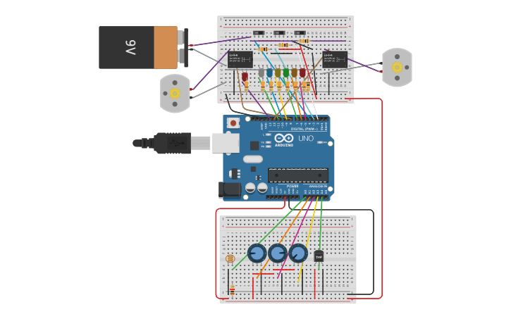 Circuit design Projet Serre Automatisée ... complet v4 - Tinkercad