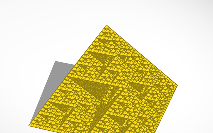 Sierpinski S Triangle 3d Tinkercad