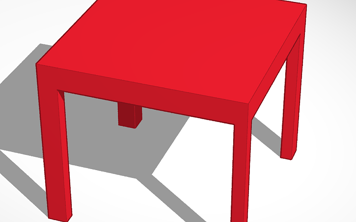 3D design 3d table - Tinkercad