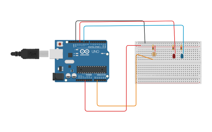 Circuit design level 1 - Tinkercad