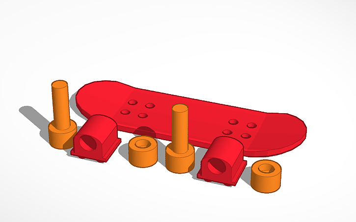 3D design tech deck | Tinkercad