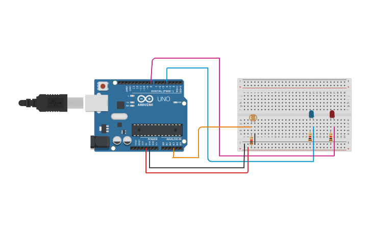 Circuit design Ejercicio XIV - Tinkercad