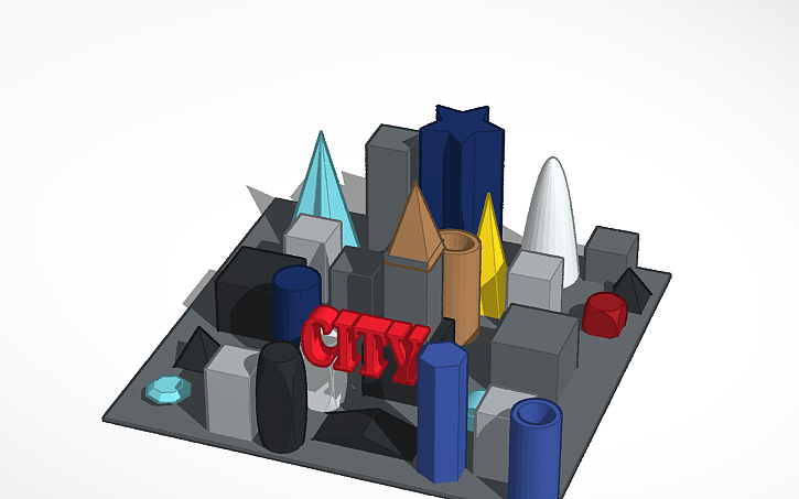 3D design city - Tinkercad