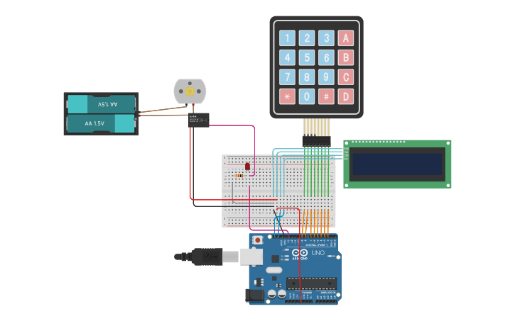Circuit design Keypad Smart Fan - Tinkercad