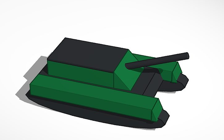 3D design 3d simple tank - Tinkercad