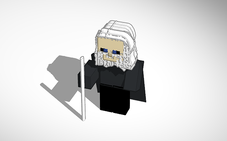 3D design old Minecraft man | Tinkercad