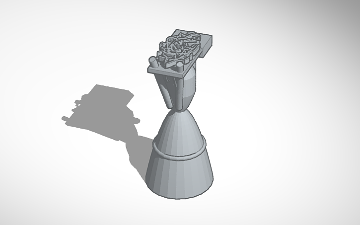 3D design Merlin engine - Tinkercad