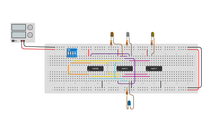 Circuit design DEMULTIPLEXER | Tinkercad