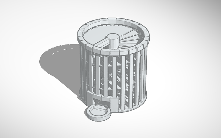 3D design Dice tower - Tinkercad