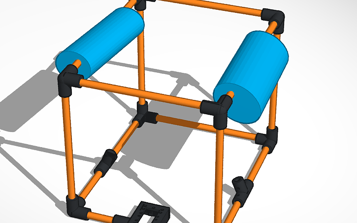 Simple Rov Frame 3D design Copy of Copy of ROV Frame | Tinkercad