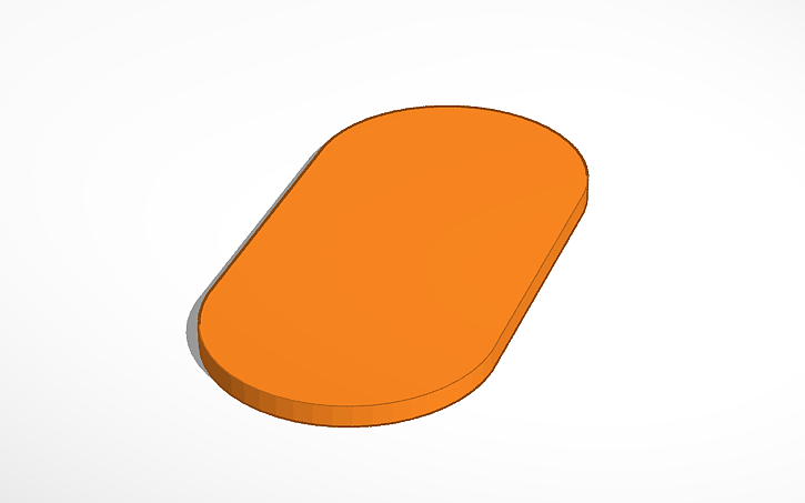 3D design 25x50x2 Pill Base - Tinkercad