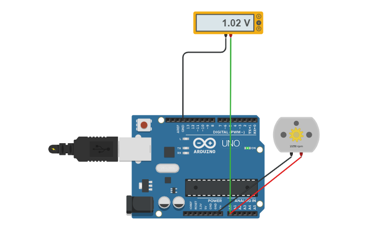 Circuit design Mover motor PWD | Tinkercad